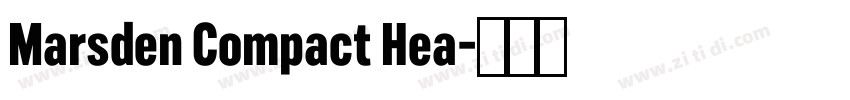 Marsden Compact Hea字体转换 Marsden Compact Hea字体转换
